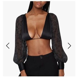 We wore what tie back crop top